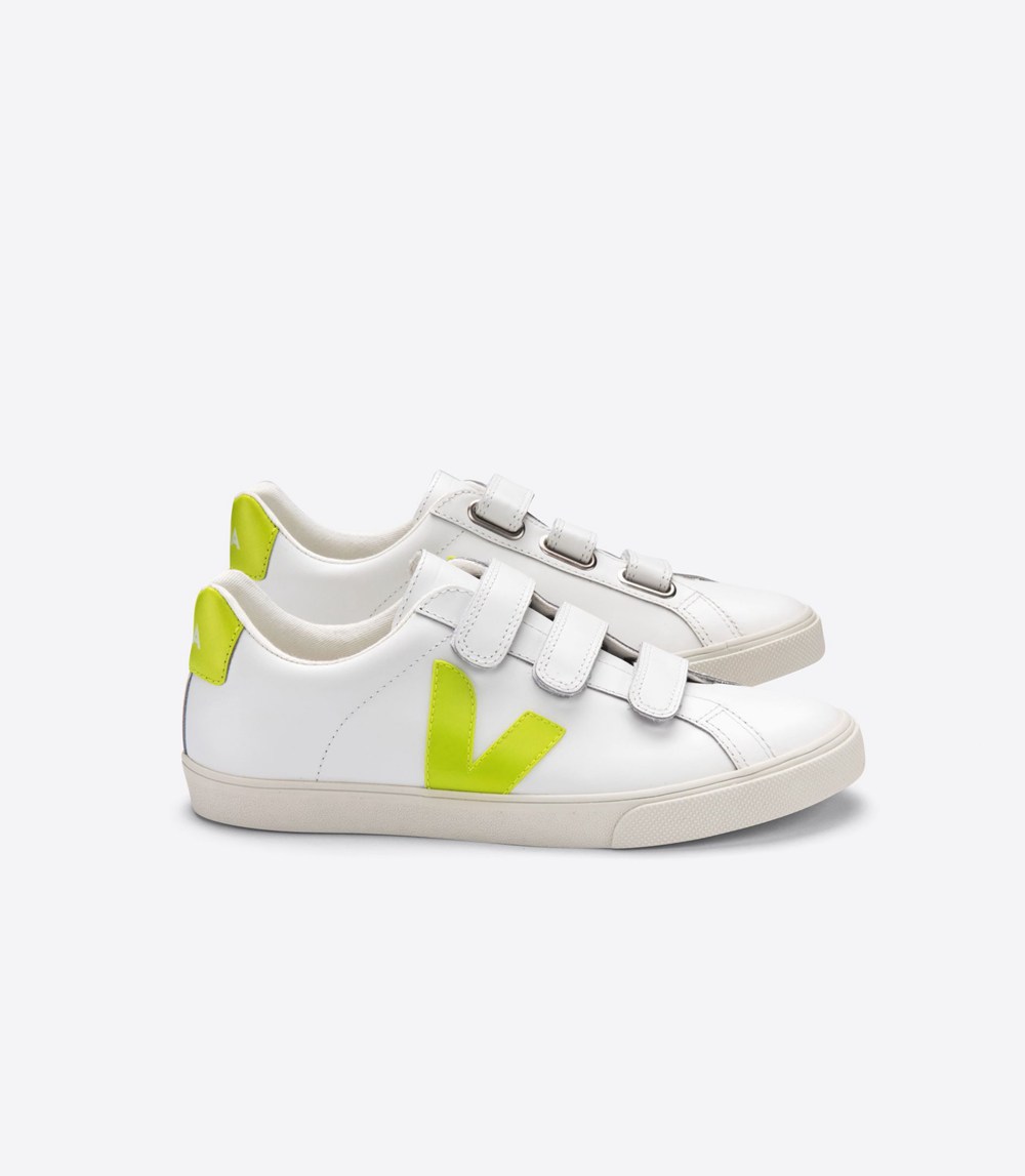 Veja Sneakers Herr - 3-Lock Läder - Vita - 327041-GFV